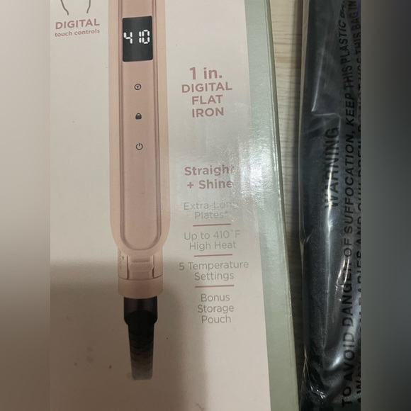 Conair double ceramic 1” digital touch flat iron✨ New - Picture 5 of 8